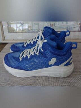 Women's Moolah "NeoVolt Pro v2" Blue Mesh Hi-Top Basketball Sneakers. Size 8.5.